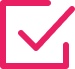 Completed task icon in pink