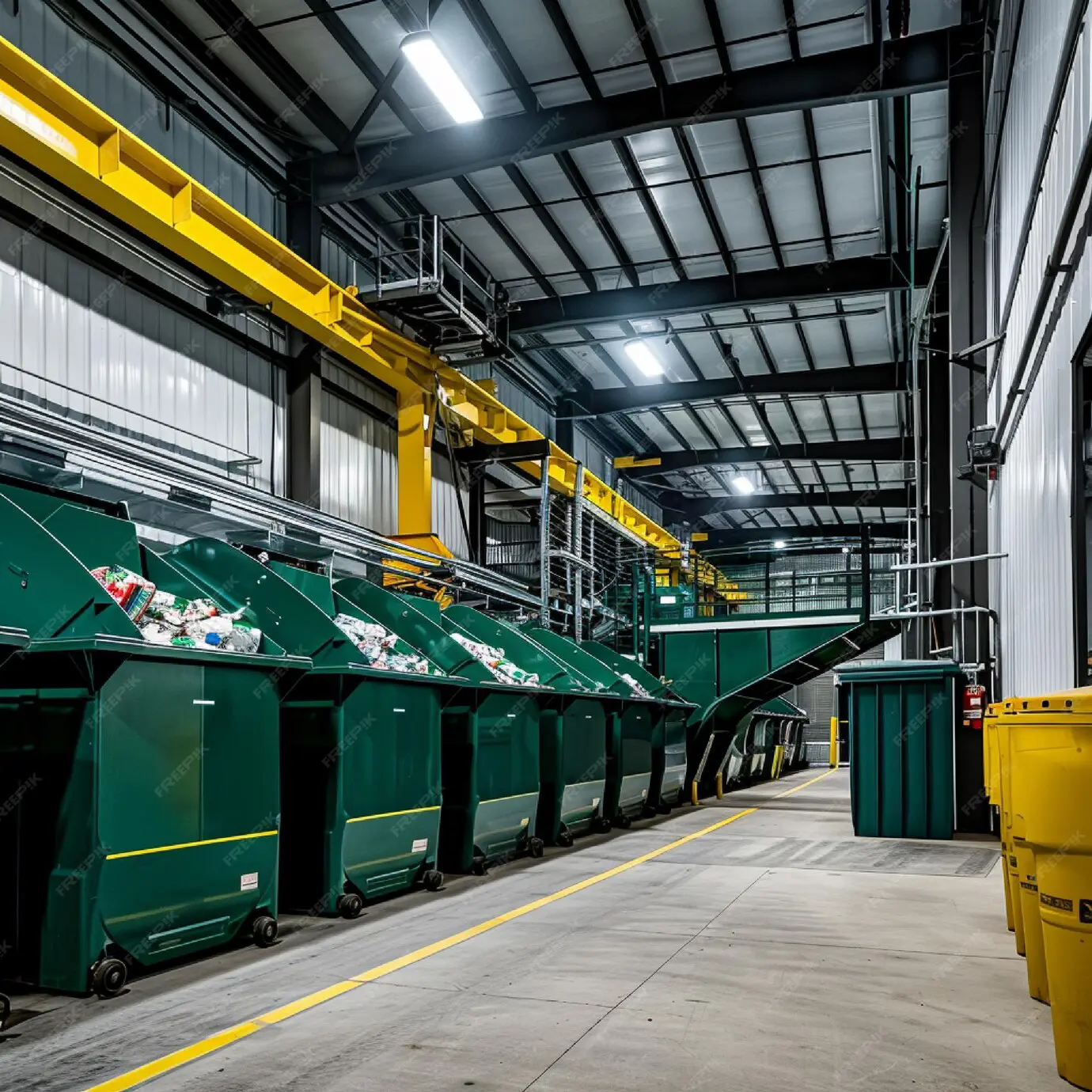 Pioneer FM_image-waste-management-facility-with-recycling-bins-sorting-equipment