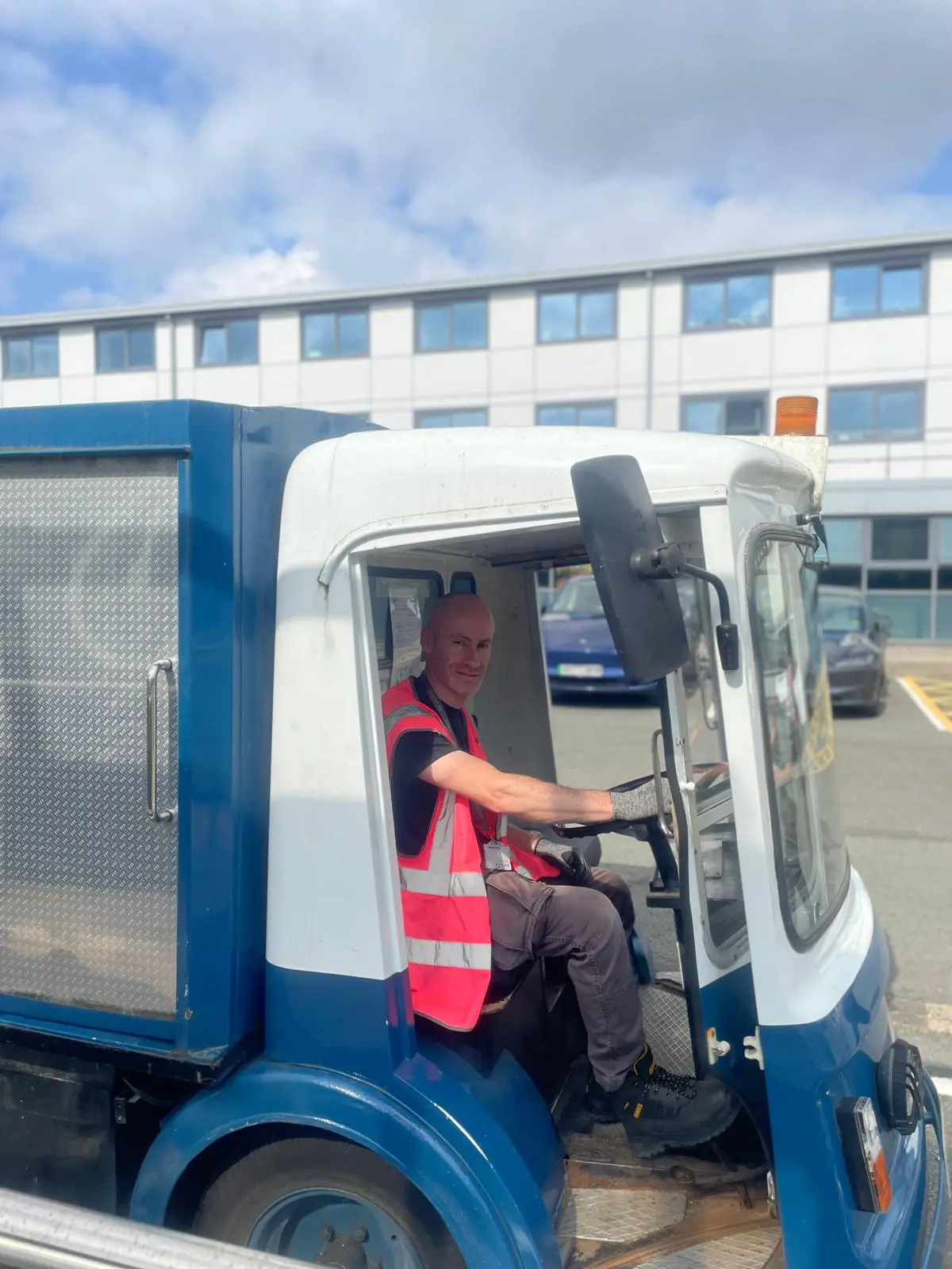 Pioneer FM logistics transport vehicle supporting sustainable facilities management operations