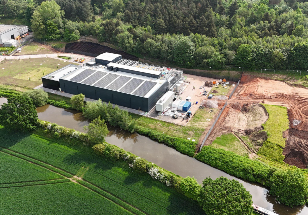 Aerial view of the UKRI Daresbury supercomputing centre supporting AI and advanced computing research